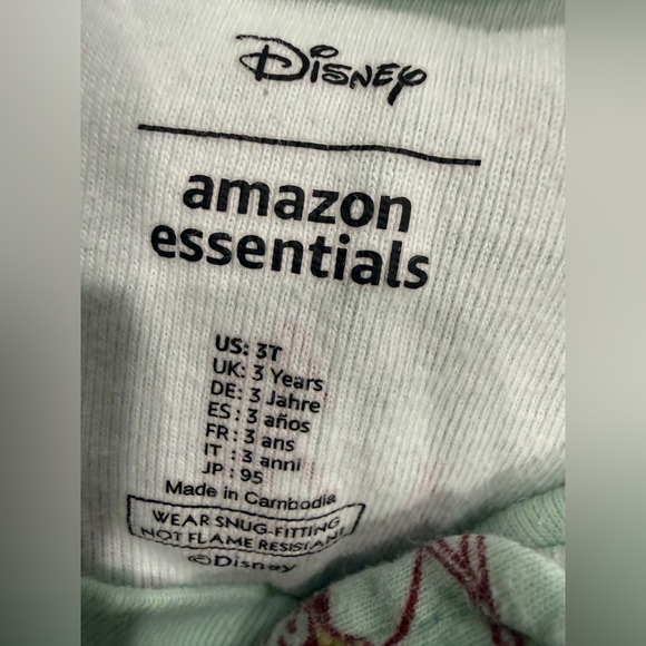 Disney Mickey and Minnie Mouse Winter Sleigh Ride Footie Pajamas-3T - Picture 3 of 4